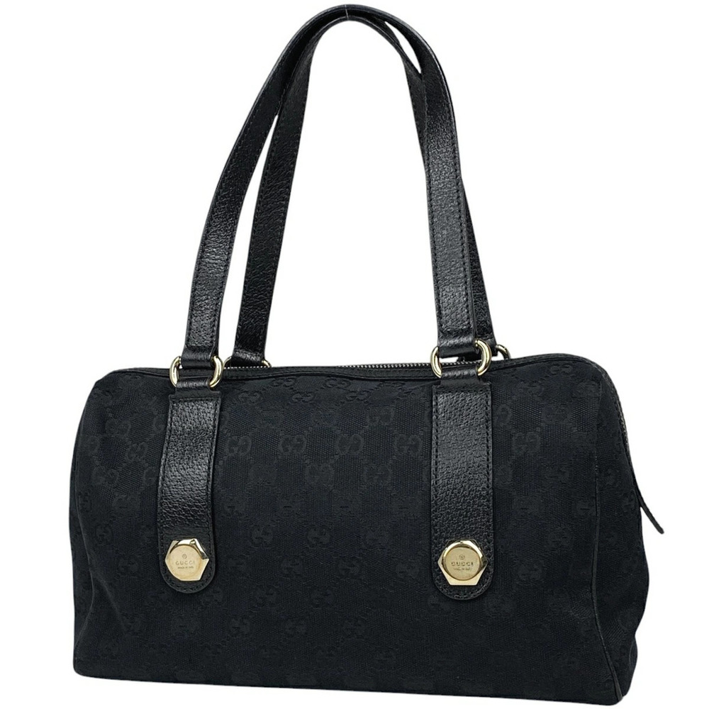 Gucci GG handbag Boston canvas black